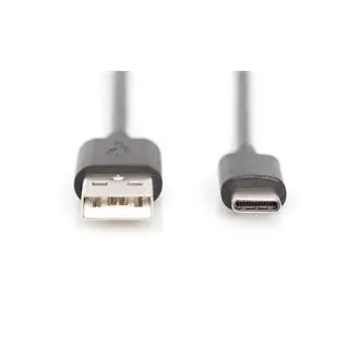 Digitus Připojovací kabel USB C na A 1,0 m, 3A, 480 MB, verze 2.0 Digitus Připojovací kabel USB C na A 1,0 m, 3A, 480 MB, verze 2.0