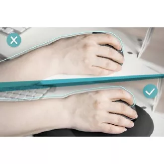 DIGITUS Ergonomická podložka pod myš s opěrkou dlaně, černá
