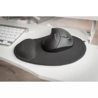 DIGITUS Ergonomická podložka pod myš s opěrkou dlaně, černá