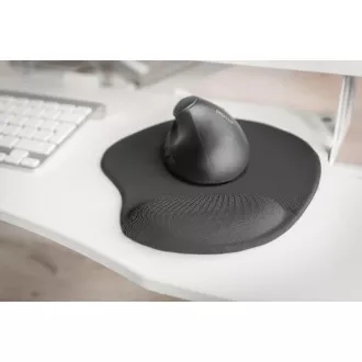 DIGITUS Ergonomická podložka pod myš s opěrkou dlaně, černá