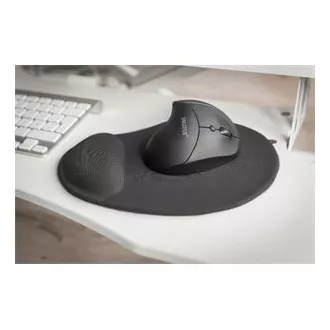 DIGITUS Ergonomická podložka pod myš s opěrkou dlaně, černá