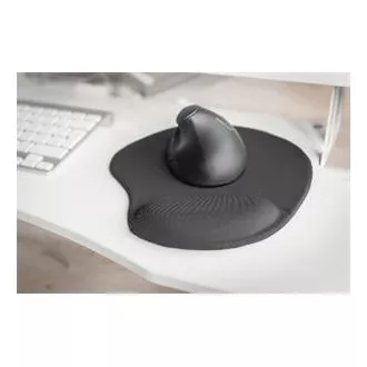 DIGITUS Ergonomická podložka pod myš s opěrkou dlaně, černá