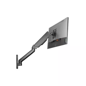 DIGITUS Nástěnný držák pro monitory s jednou plynovou pružinou, 32", max. 9 kg, černý VESA 75x100