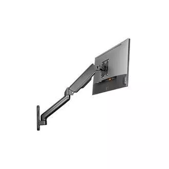 DIGITUS Nástěnný držák pro monitory s jednou plynovou pružinou, 32", max. 9 kg, černý VESA 75x100
