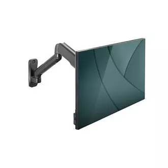 DIGITUS Nástěnný držák pro monitory s jednou plynovou pružinou, 32", max. 9 kg, černý VESA 75x100