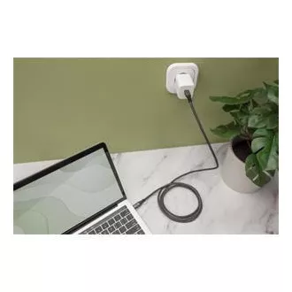 DIGITUS Připojovací kabel USB 4, TypeC na TypeC, AL-Housing PP Braid 4K@60Hz, PD3.0, 20Gbits/s, 3m, bl.