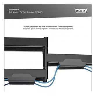 DIGITUS Plně pohyblivý TV nástěnný držák 37-80", 60 kg zatížení max., VESA: 200x100, 200x200, 300x200, 400x200, 300x300, 400x300