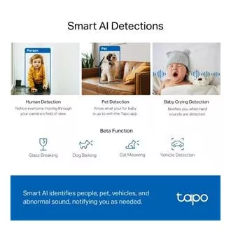 TP-LINK Tapo C220 - IP kamera s naklápěním a WiFi, 4MP (2560 * 1440), ONVIF TP-LINK Tapo C220 - IP kamera s naklápěním a WiFi, 4MP (2560 * 1440), ONVIF