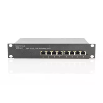 DIGITUS Gigabit Ethernet Switch 8-port, 10 palců, nemanagovaný