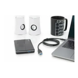 Digitus Připojovací kabel USB typu C, typ C na A M/M, 1,0 m, všechny funkce, Gen2, 3A, 10 GB, verze 3.1, CE, bl