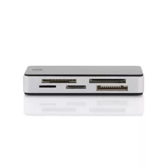 DIGITUS Čtečka karet USB 3.0 s připojovacím kabelem USB 1m Podpora karet MS / SD / SDHC / MiniSD / M2 / CF / MD / SDXC