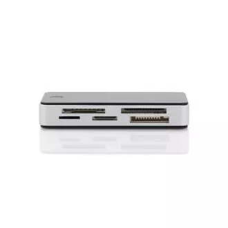 DIGITUS Čtečka karet USB 3.0 s připojovacím kabelem USB 1m Podpora karet MS / SD / SDHC / MiniSD / M2 / CF / MD / SDXC