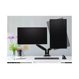Kensington One-Touch Height Adjustable Dual Monitor Arm - Black