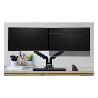 Kensington One-Touch Height Adjustable Dual Monitor Arm - Black