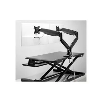 Kensington One-Touch Height Adjustable Dual Monitor Arm - Black