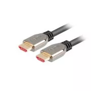 LANBERG Ultra High Speed HDMI 2.1 kabel, 48 Gbps, 8K@60Hz, 5K@120Hz, délka 1m, černý, zlacené konektory