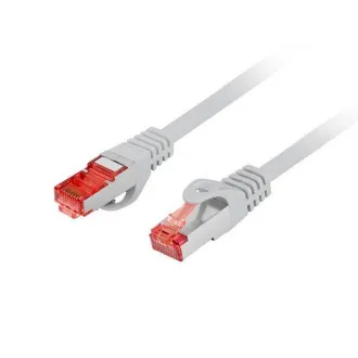 LANBERG Patch kabel CAT 6 S-FTP, AWG 26/7, LSZH, měď, šedý, 0,25m