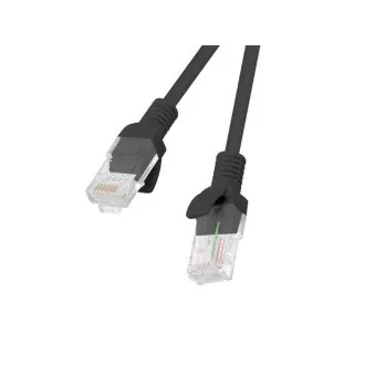 LANBERG Patch kabel CAT.6 UTP 15M černý Fluke Passed