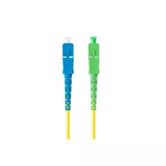 LANBERG optický patch cord SM SC/APC-SC/UPC simplex 2m LSZH G657A1 průměr 3mm, barva žlutá