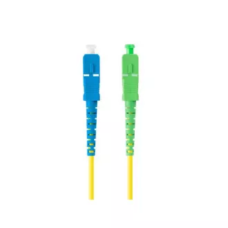 LANBERG optický patch cord SM SC/APC-SC/UPC simplex 3m LSZH G657A1 průměr 3mm, barva žlutá