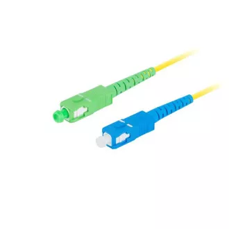 LANBERG optický patch cord SM SC/APC-SC/UPC simplex 5m LSZH G657A1 průměr 3mm, barva žlutá