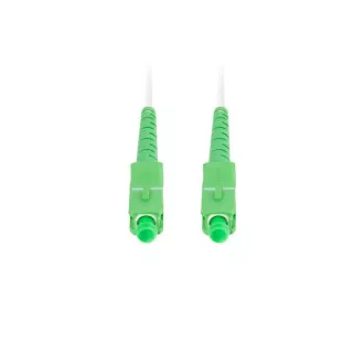 LANBERG optický patch cord SM SC/APC-SC/APC simplex 35m LSZH G657B3 průměr 3mm, barva bílá