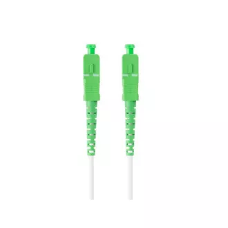LANBERG optický patch cord SM SC/APC-SC/APC simplex 35m LSZH G657B3 průměr 3mm, barva bílá