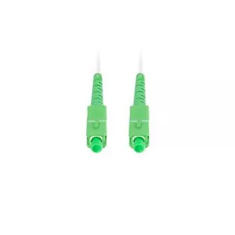 LANBERG optický patch cord SM SC/APC-SC/APC simplex 35m LSZH G657B3 průměr 3mm, barva bílá