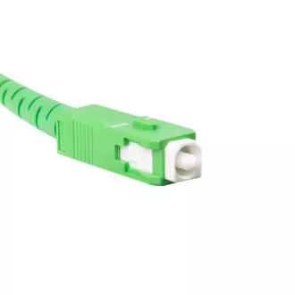 LANBERG optický patch cord SM SC/APC-SC/APC simplex 25m LSZH G657A2 průměr 3mm, barva bílá