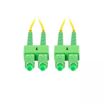 LANBERG optický patch cord SM SC/APC-SC/APC duplex 2m LSZH G657A1 průměr 3mm, barva žlutá LANBERG optický patch cord SM SC/APC-SC/APC duplex 2m LSZH G657A1 průměr 3mm, barva žlutá