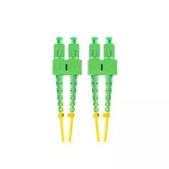 LANBERG optický patch cord SM SC/APC-SC/APC duplex 2m LSZH G657A1 průměr 3mm, barva žlutá LANBERG optický patch cord SM SC/APC-SC/APC duplex 2m LSZH G657A1 průměr 3mm, barva žlutá