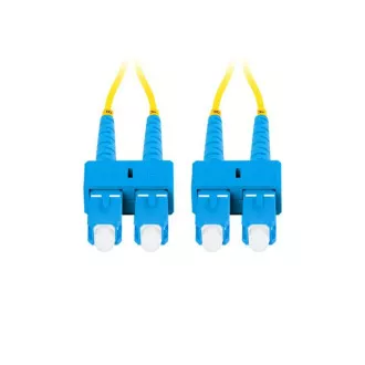 LANBERG optický patch cord SM SC/UPC-SC/UPC duplex 2m LSZH G657A1 průměr 3mm, barva žlutá