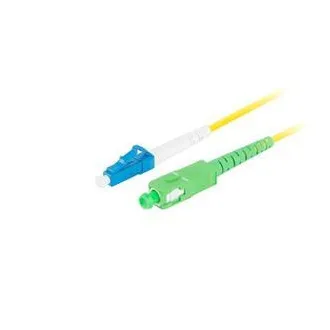 LANBERG optický patch cord SM LC/UPC-SC/APC simplex 2m LSZH G657A1 průměr 3mm, barva žlutá