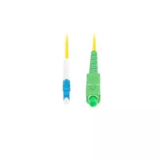 LANBERG optický patch cord SM LC/UPC-SC/APC simplex 5m LSZH G657A1 průměr 3mm, barva žlutá