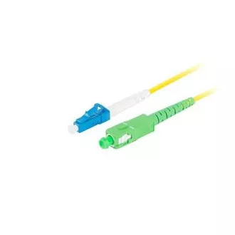 LANBERG optický patch cord SM LC/UPC-SC/APC simplex 3m LSZH G657A1 průměr 3mm, barva žlutá