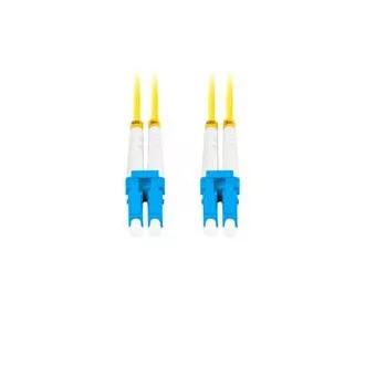 LANBERG optický patch cord SM LC/UPC-LC/UPC duplex 3m LSZH G657A1 průměr 3mm, barva žlutá