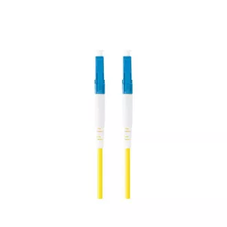 LANBERG optický patch cord SM LC/UPC-LC/UPC simplex 10m LSZH G657A1 průměr 3mm, barva žlutá