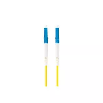 LANBERG optický patch cord SM LC/UPC-LC/UPC simplex 10m LSZH G657A1 průměr 3mm, barva žlutá