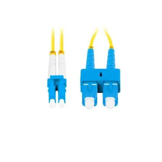 LANBERG optický patch cord SM SC/UPC-LC/UPC duplex 2m LSZH G657A1 průměr 3mm, barva žlutá