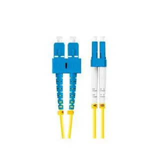 LANBERG optický patch cord SM SC/UPC-LC/UPC duplex 2m LSZH G657A1 průměr 3mm, barva žlutá