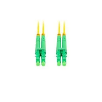 LANBERG optický patch cord SM LC/APC-LC/APC duplex 2m LSZH G657A1 průměr 3mm, barva žlutá