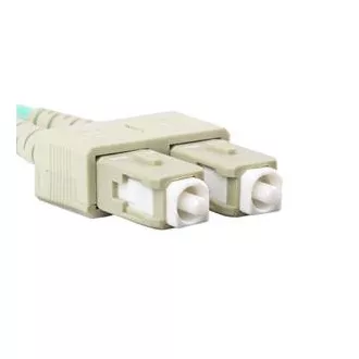LANBERG optický patch cord MM SC/UPC-SC/UPC duplex 5m LSZH OM3 50/125 průměr 3mm, barva cyan