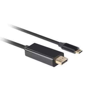Lanberg USB-C(M)->DisplayPort(M) kabel 3m 4K 60Hz černá