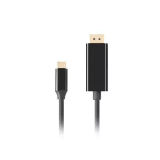 Lanberg USB-C(M)->DisplayPort(M) kabel 3m 4K 60Hz černá