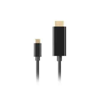 Lanberg USB-C(M)->HDMI(M) kabel 1,8m 4K 60Hz černá