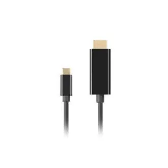 Lanberg USB-C(M)->HDMI(M) kabel 1,8m 4K 60Hz černá