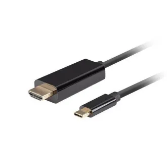 Lanberg USB-C(M)->HDMI(M) kabel 3m 4K 60Hz černá