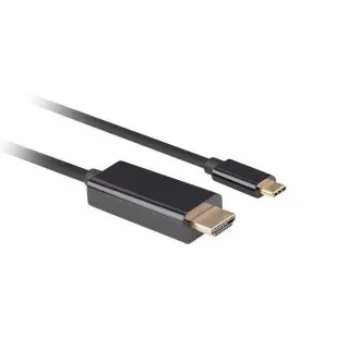 Lanberg USB-C(M)->HDMI(M) kabel 3m 4K 60Hz černá