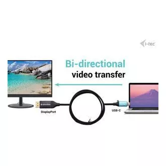 I-tec USB-C DisplayPort Bi-Directional Cable Adapter 8K/30Hz 150cm