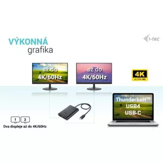 I-tec USB-C Dual 4K/60Hz (single 8K/30Hz) HDMI Video Adapter I-tec USB-C Dual 4K/60Hz (single 8K/30Hz) HDMI Video Adapter